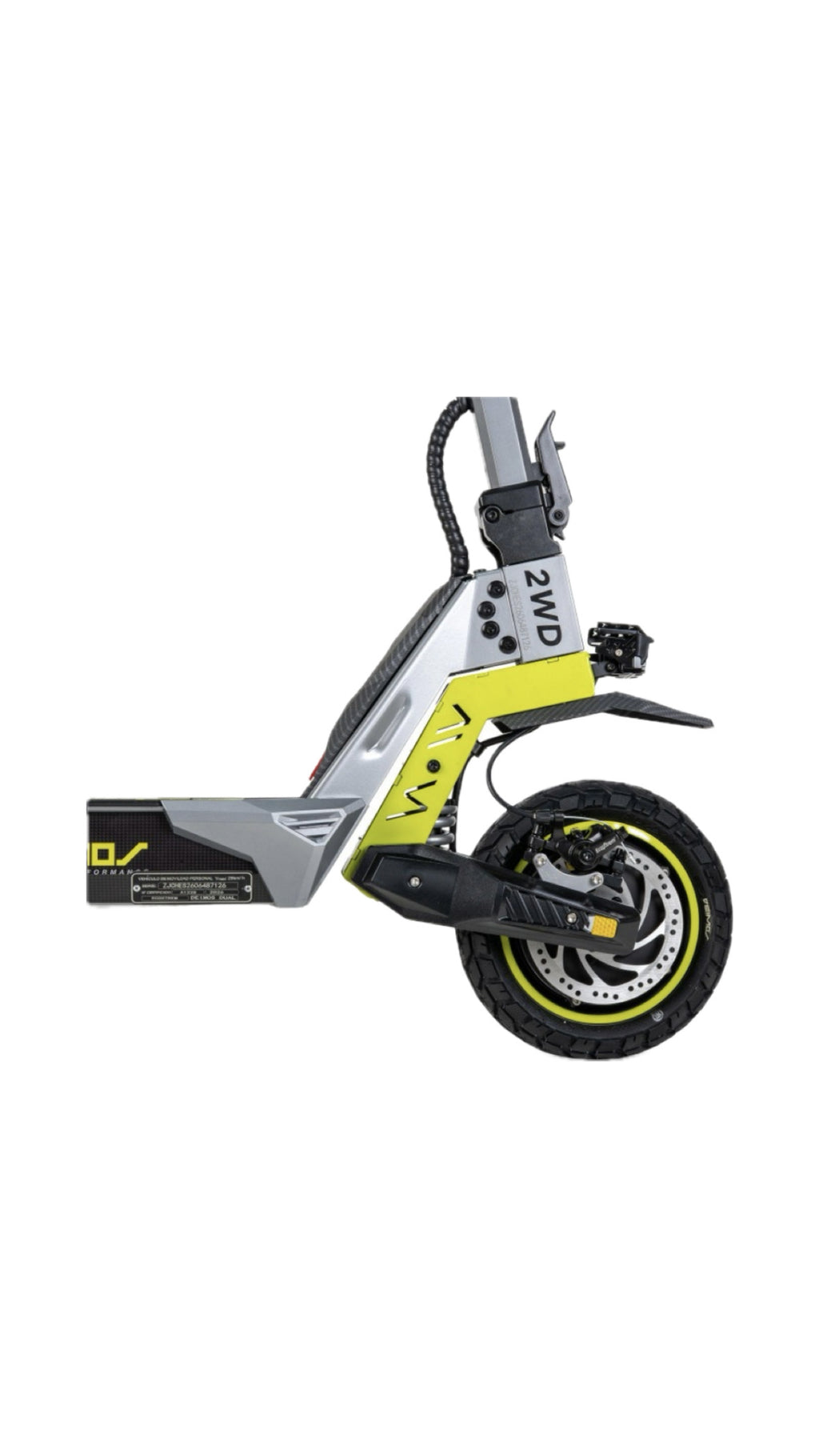 Patinete Eléctrico Ecoxtrem Deimos Dual - GRIS Y AMARILLO - Mi tienda
