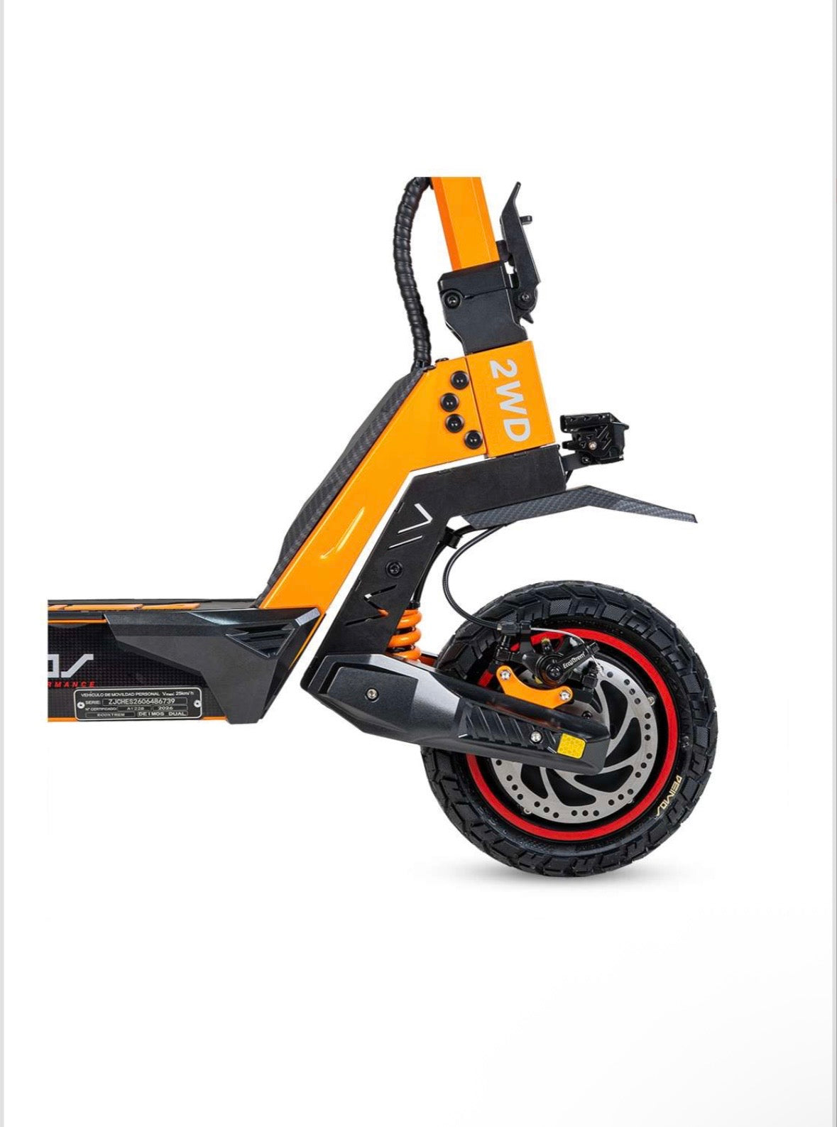 Ecoxtrem Deimos DGT Dual Motor 48V 20Ah - NARANJA -